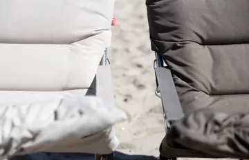 Silla para tomar el sol Fiesta Soft - Tela beige, estructura de aluminio - Fiam