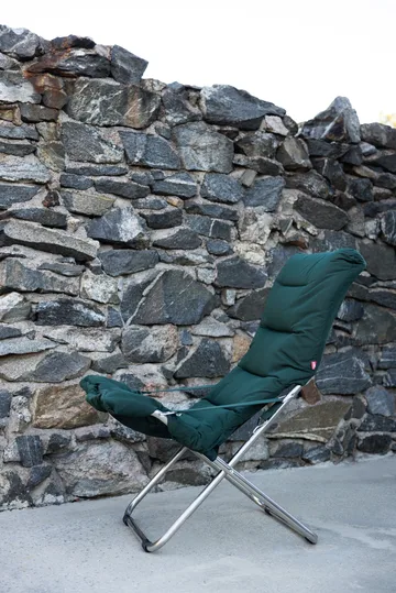 Silla para tomar el sol Fiesta Soft - Tela dark green, estructura de aluminio - Fiam