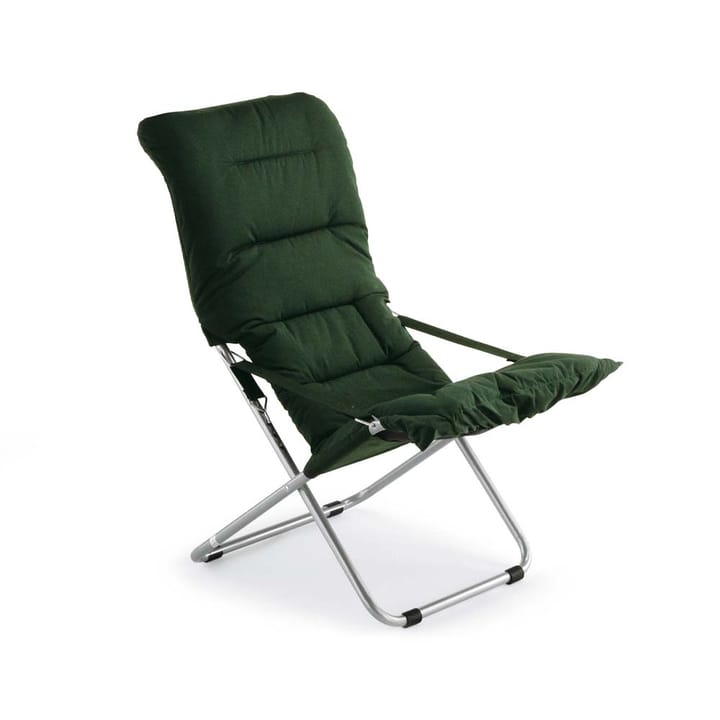 Silla para tomar el sol Fiesta Soft - Tela dark green, estructura de aluminio - Fiam