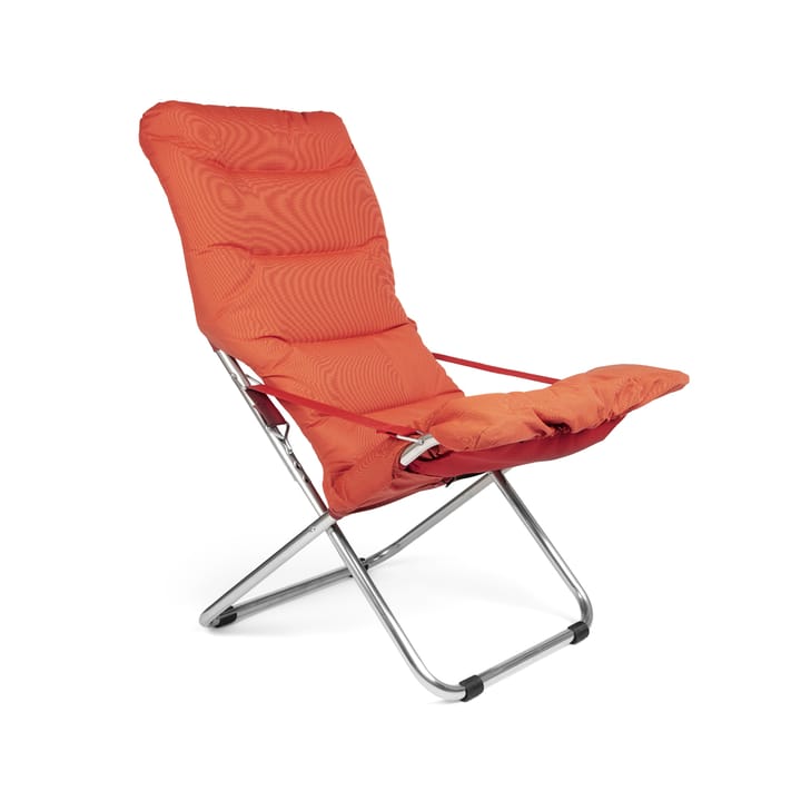 Silla para tomar el sol Fiesta Soft - Tela orange, estructura de aluminio - Fiam