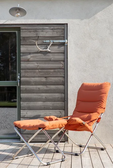 Silla para tomar el sol Fiesta Soft - Tela orange, estructura de aluminio - Fiam