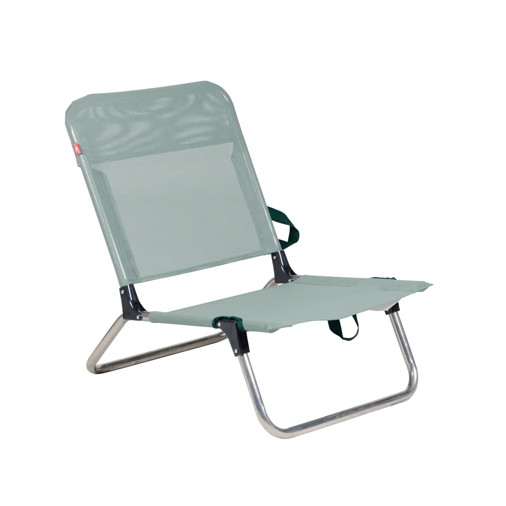 Silla para tomar el sol Quick, Sage green, estructura de aluminio Fiam