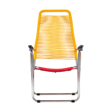 Silla para tomar el sol sin reposapiés Spaghetti - Multi, estructura de aluminio, amarillo - Fiam