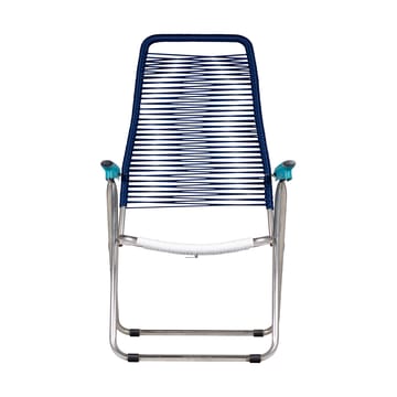 Silla para tomar el sol sin reposapiés Spaghetti - Multi, estructura de aluminio, azul - Fiam