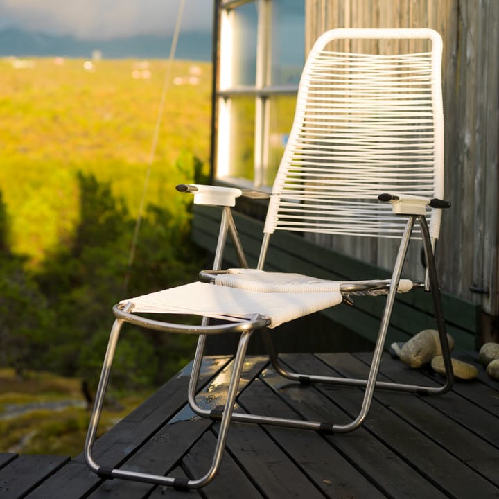 Silla para tomar el sol Spaghetti, Blanco Fiam