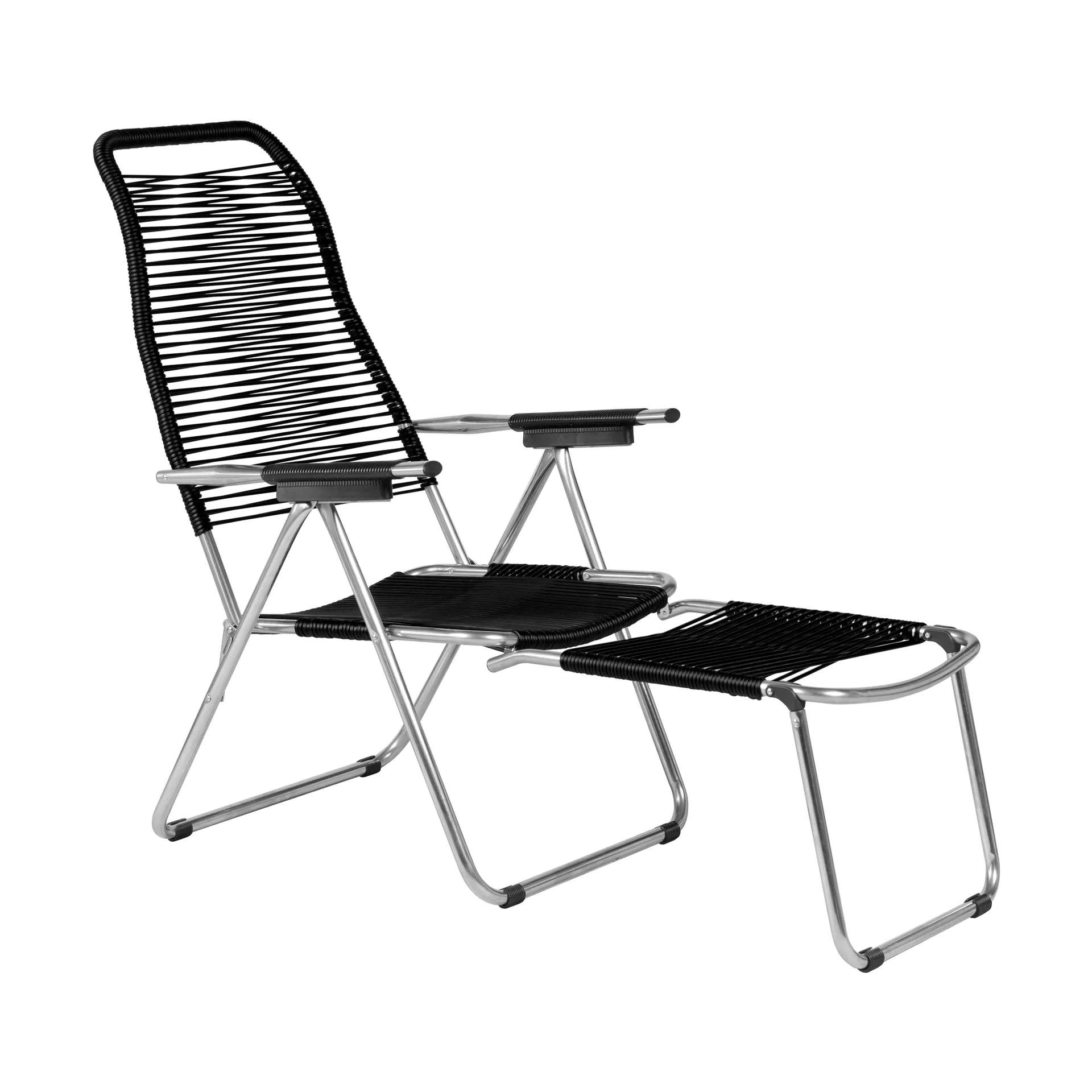 Silla para tomar el sol Spaghetti, Negro Fiam