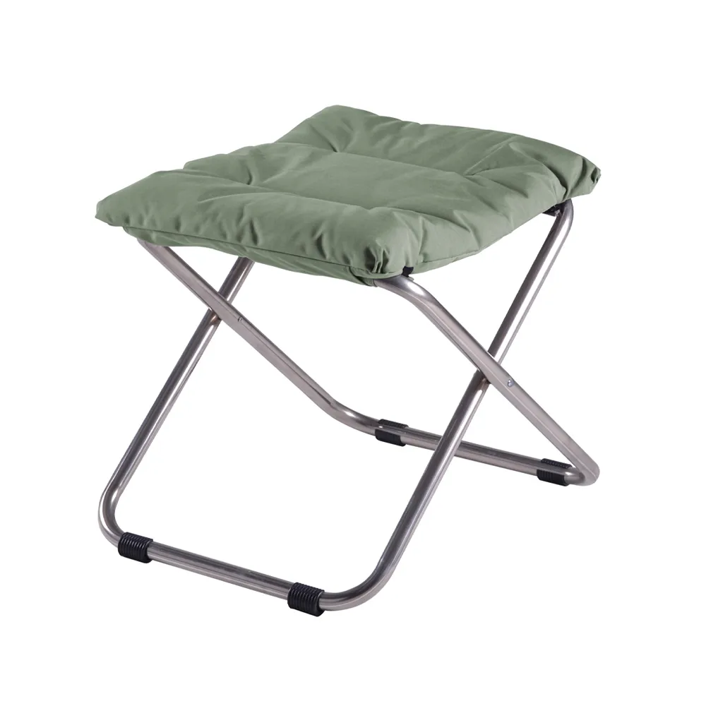 Taburete Chico Soft, Sage green, estructura de aluminio Fiam