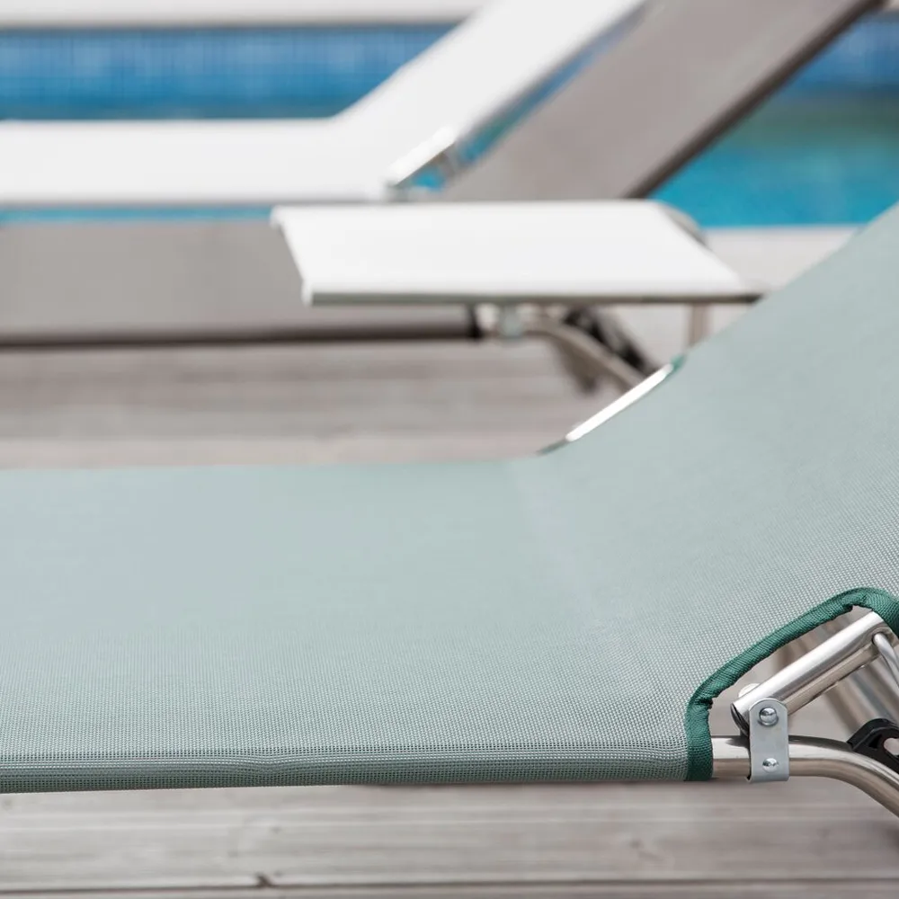 Tumbona Amigo XXL, Tela continente, soporte de aluminio Fiam