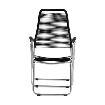 Tumbona Spaghetti con reposapiés - Negro - Fiam