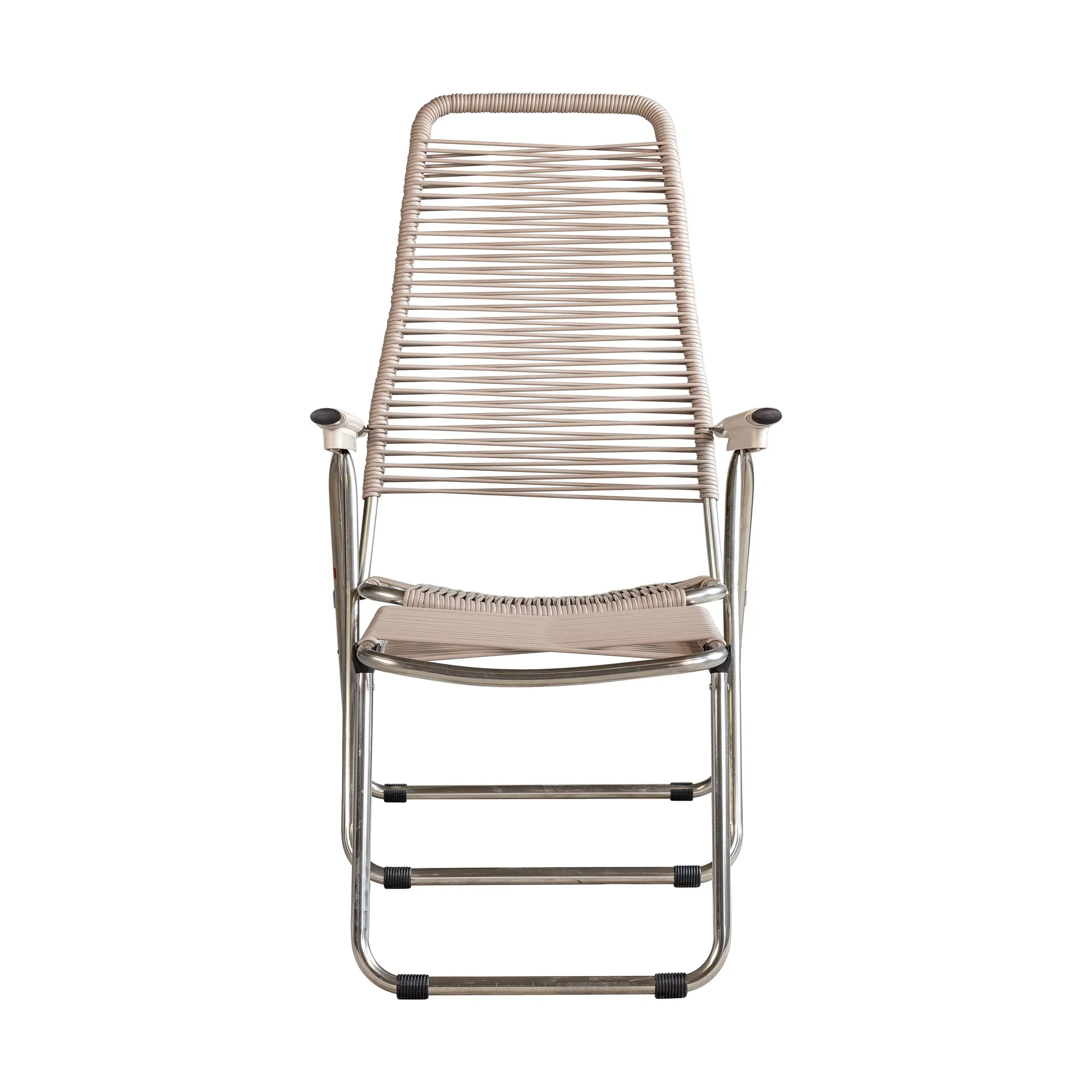 Tumbona Spaghetti con reposapiés, Taupe Fiam