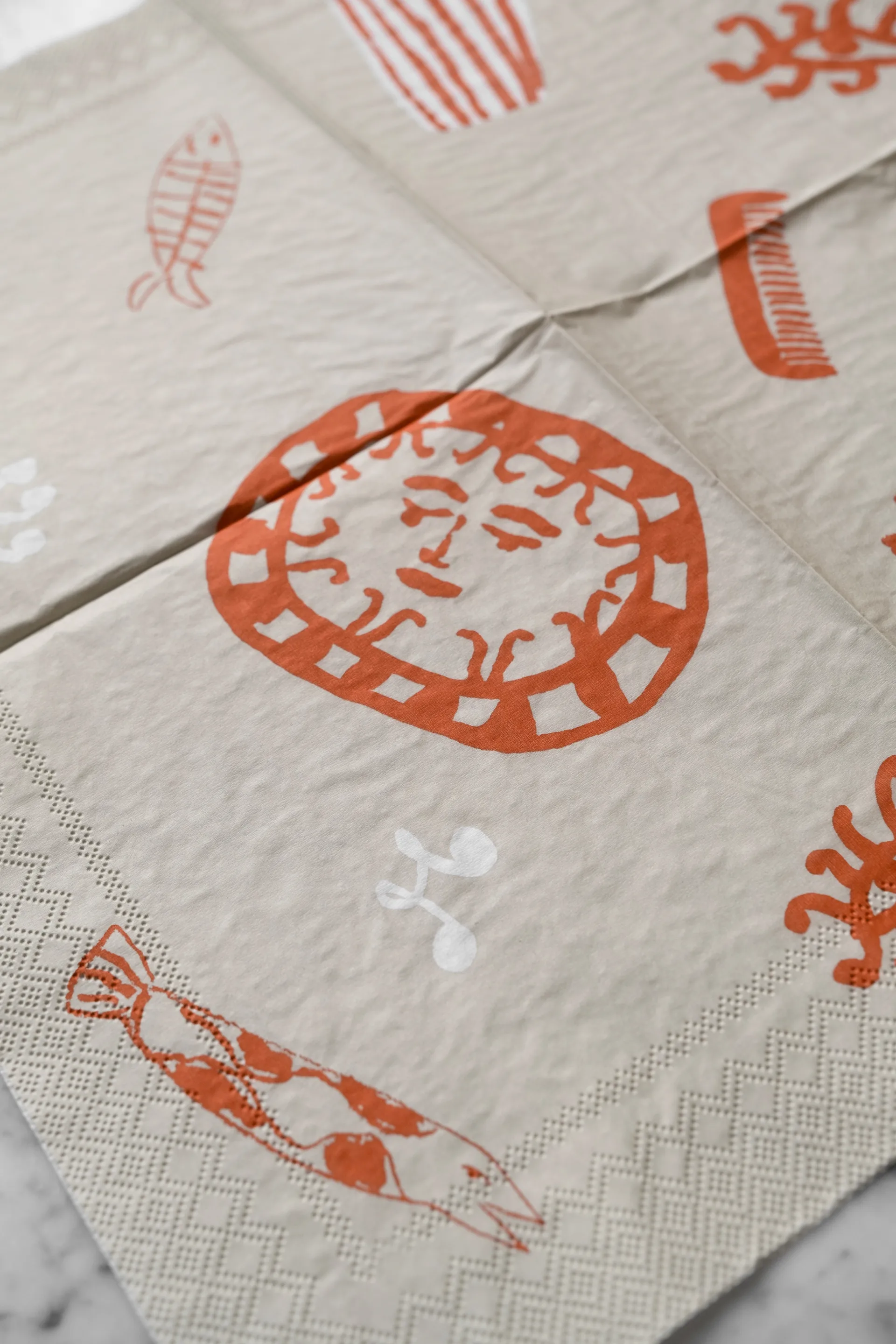 20 Servilletas Figures, Beige-red Fine Little Day