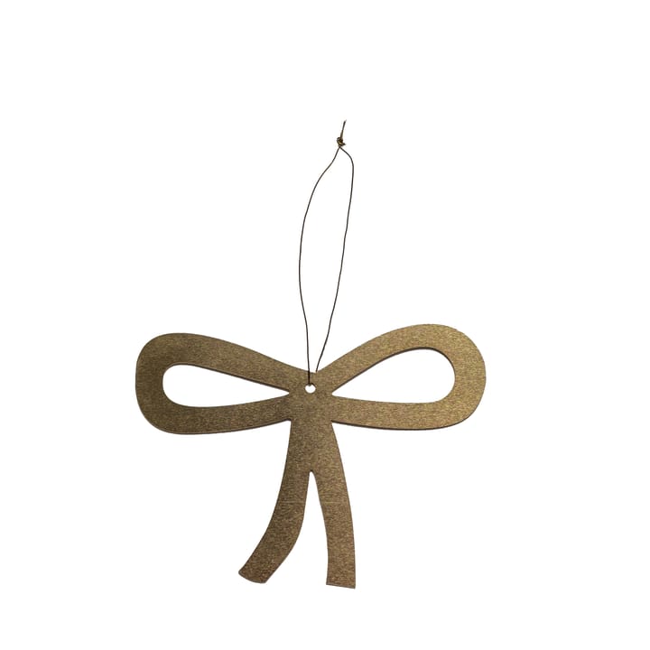 Adorno de árbol de Navidad Fine Little Day Bow, Latón Fine Little Day