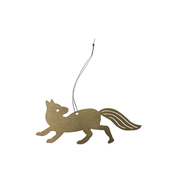 Adorno de árbol de Navidad Fine Little Day Fox, Latón Fine Little Day