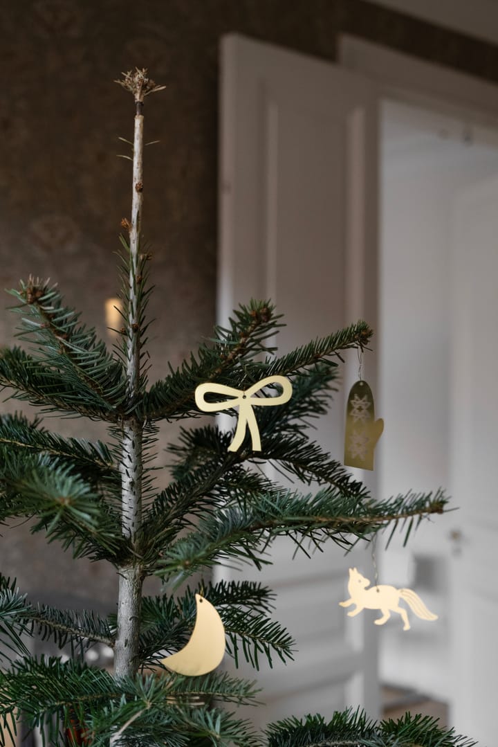 Adorno de árbol de Navidad Fine Little Day Fox, Latón Fine Little Day