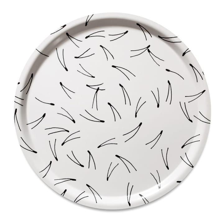 Bandeja Barr Ø38 cm, negro-blanco Fine Little Day