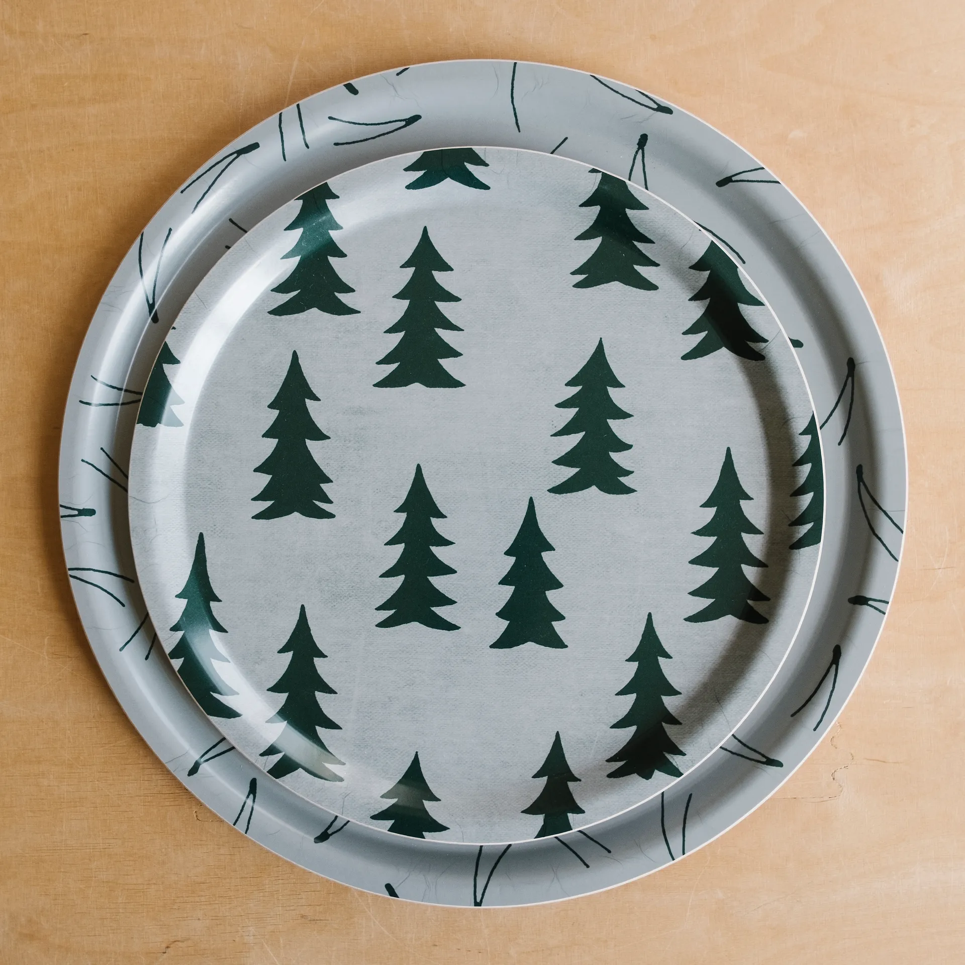 Bandeja Gran 31 cm, verde Fine Little Day