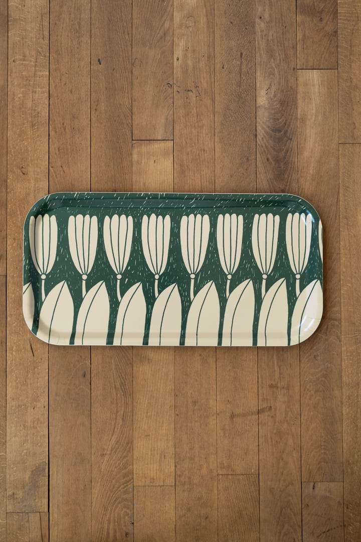 Bandeja Krokus 22x43 cm, verde Fine Little Day
