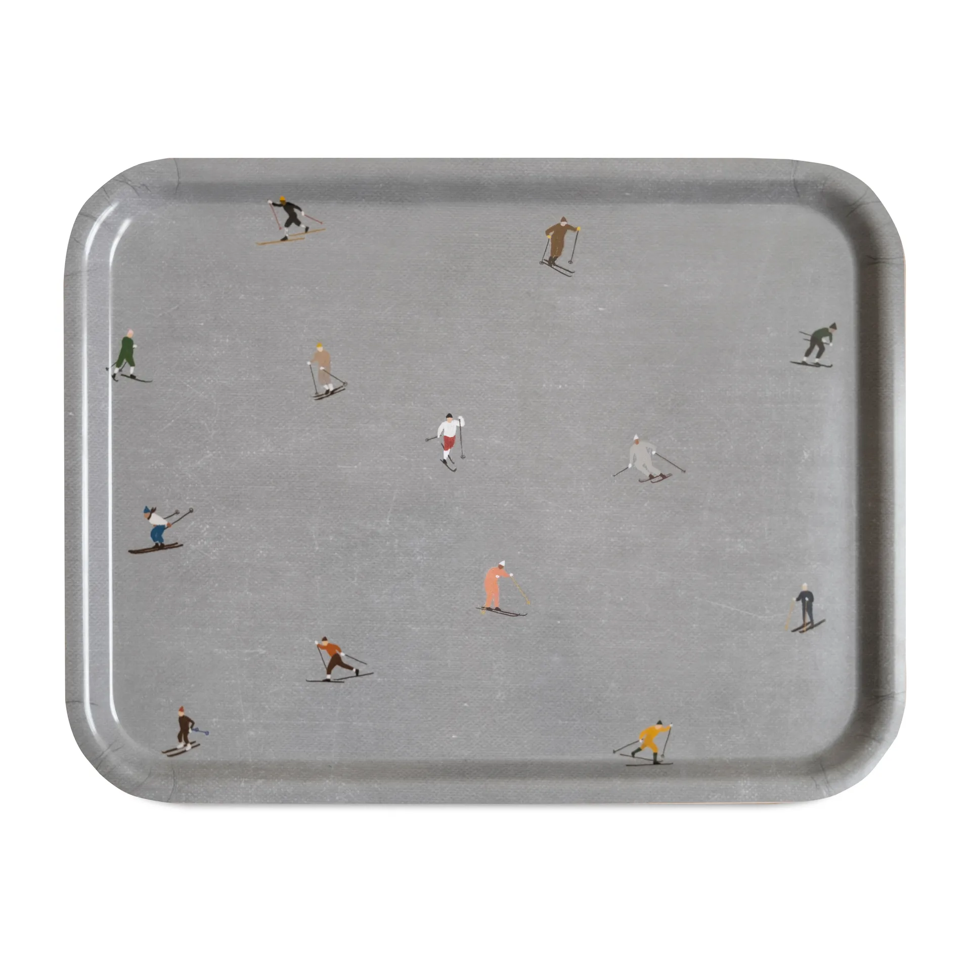 Bandeja Skiers 33x43 cm, gris Fine Little Day