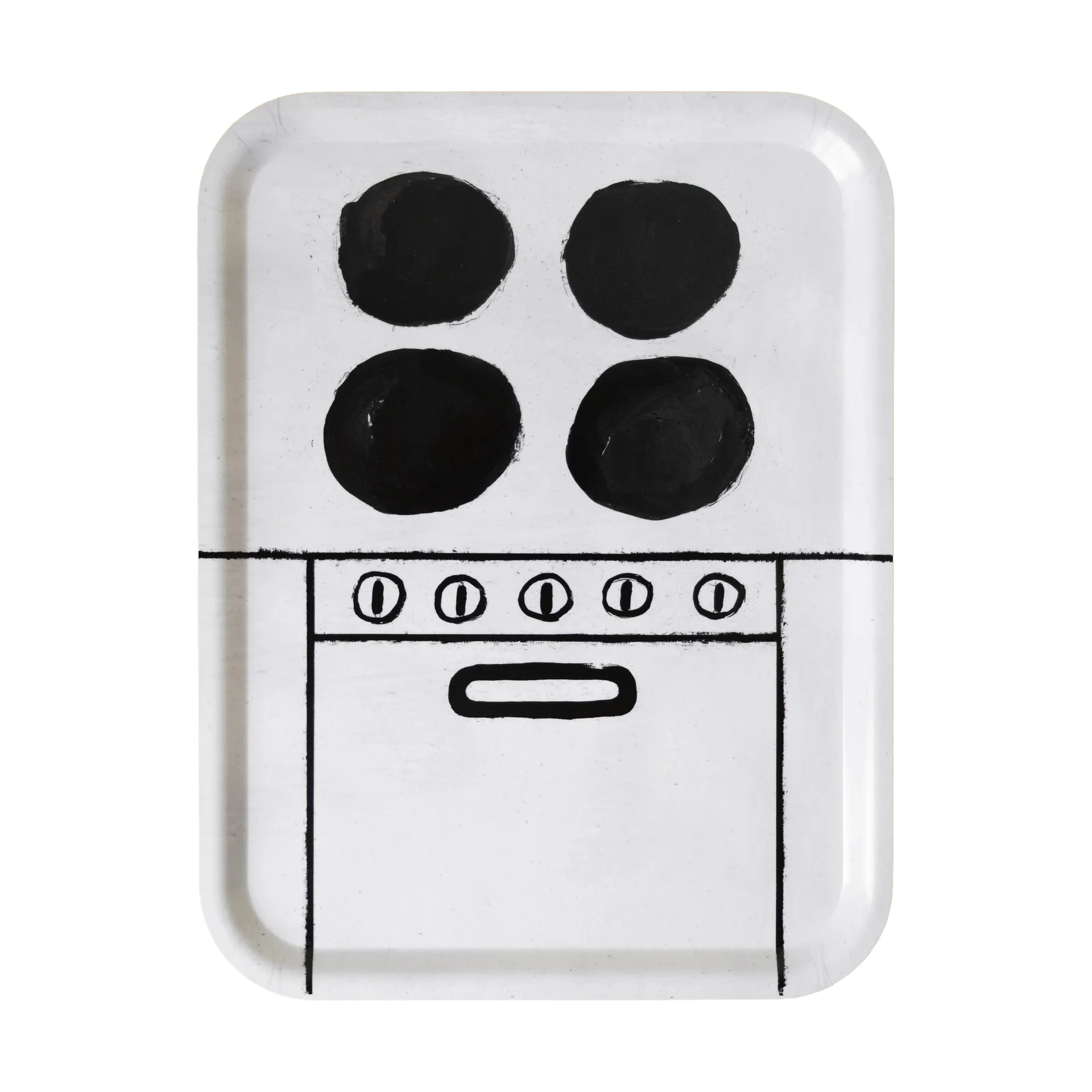 Bandeja Spis 33x43 cm, Black-white Fine Little Day