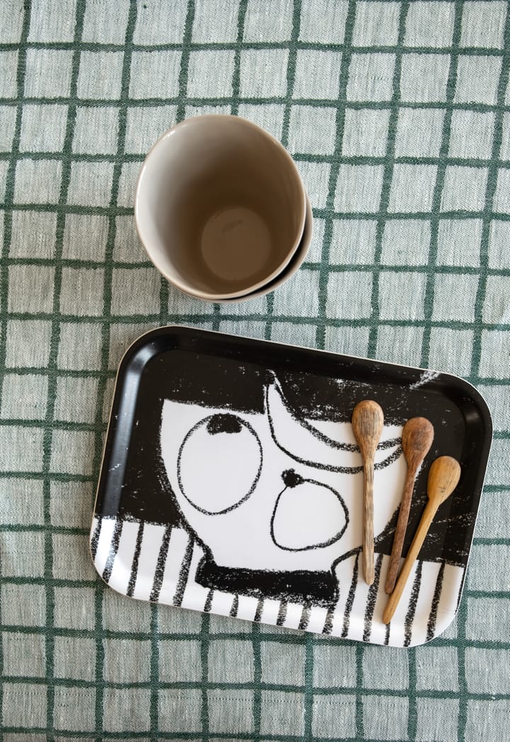 Bandeja Stilleben 20x27 cm, negro-blanco Fine Little Day