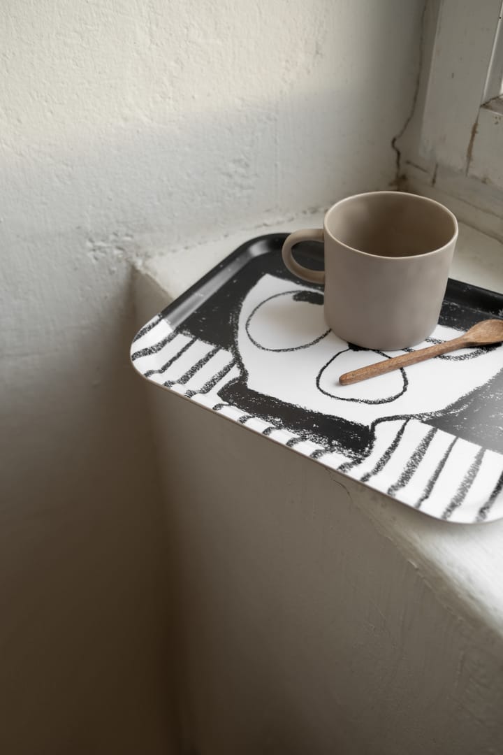 Bandeja Stilleben 20x27 cm, negro-blanco Fine Little Day