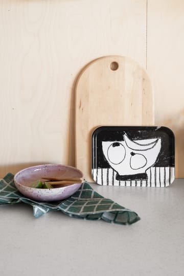 Bandeja Stilleben 20x27 cm - negro-blanco - Fine Little Day