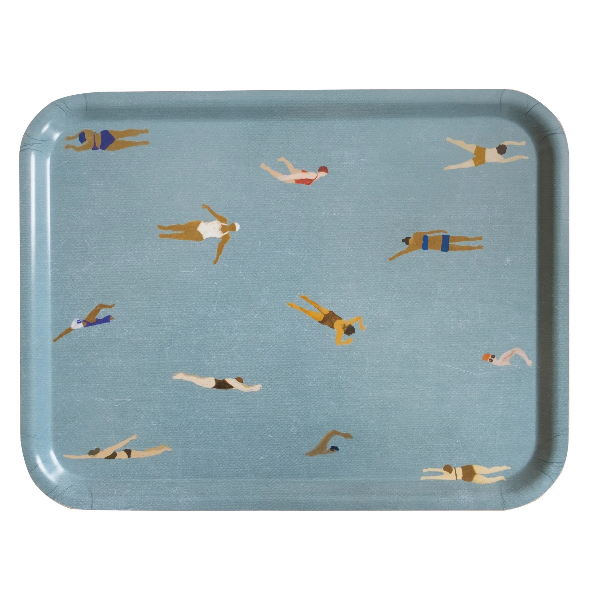 Bandeja Swimmers 33x43 cm, azul Fine Little Day