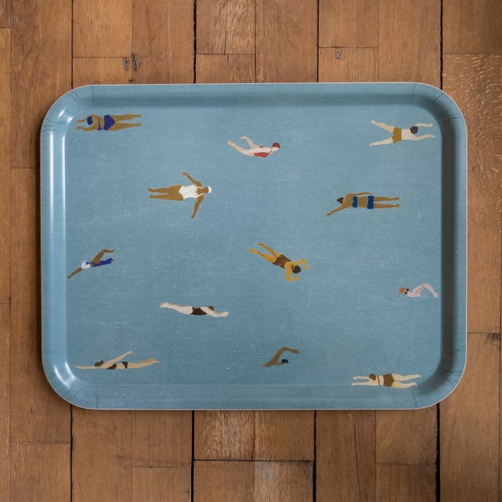 Bandeja Swimmers 33x43 cm, azul Fine Little Day