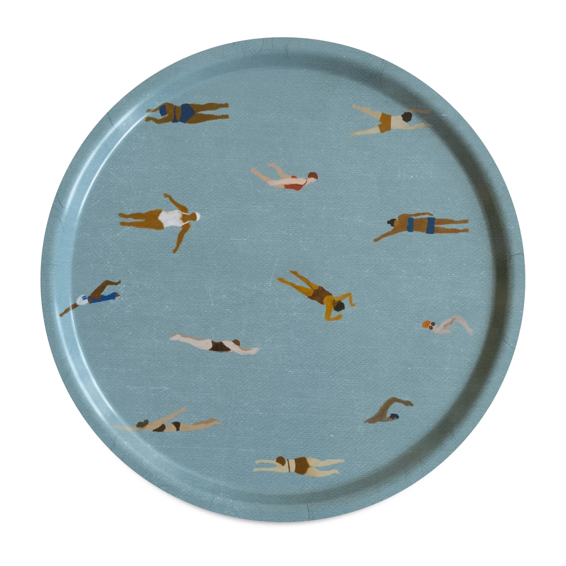 Bandeja Swimmers Ø38 cm, azul Fine Little Day