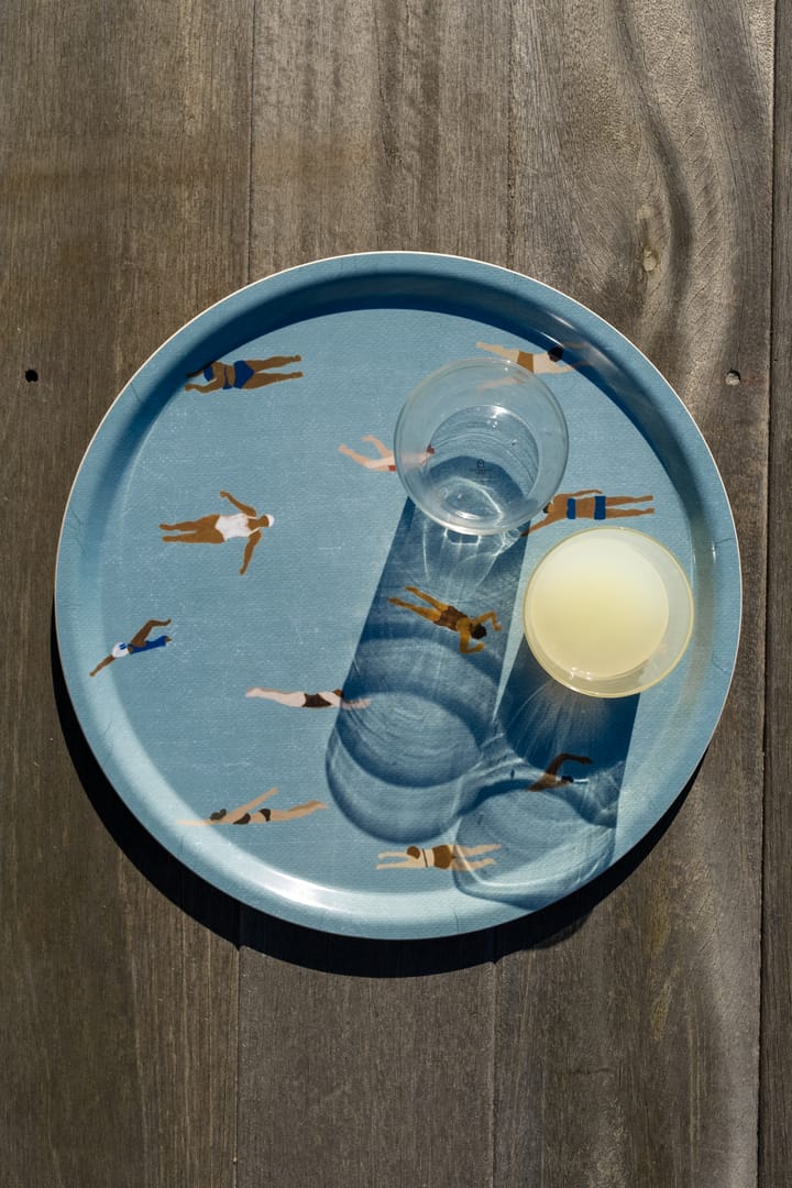 Bandeja Swimmers Ø38 cm, azul Fine Little Day
