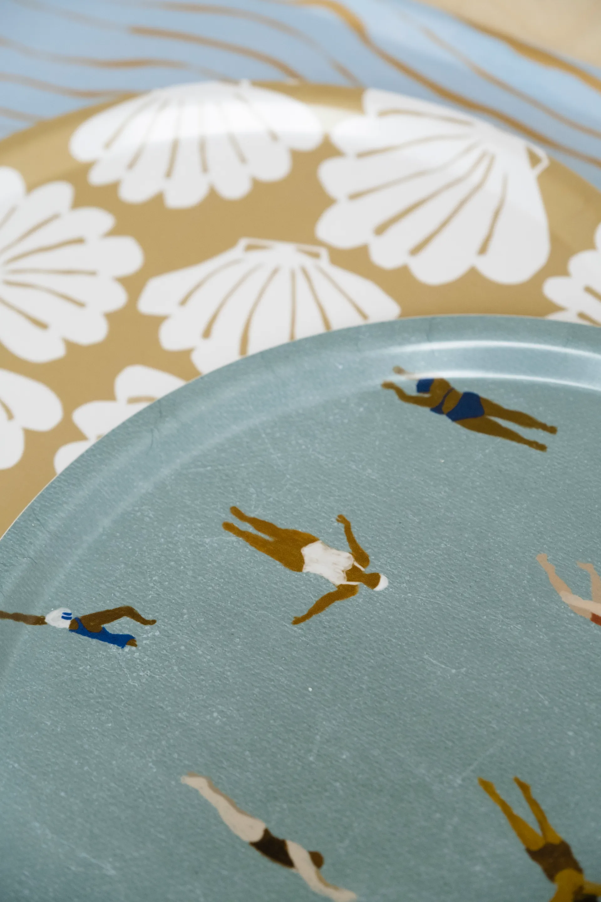 Bandeja Swimmers Ø38 cm, Beige Fine Little Day