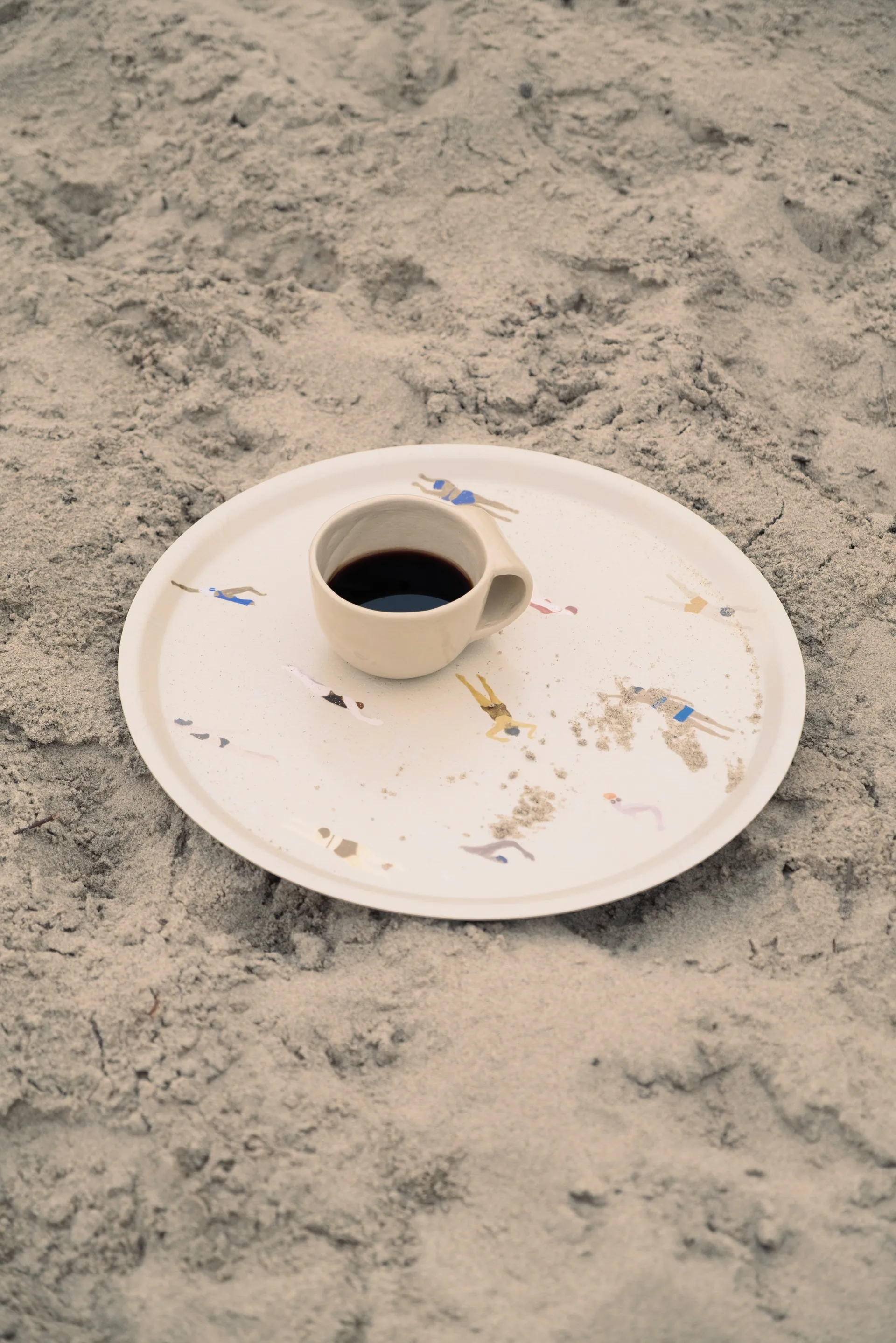 Bandeja Swimmers Ø38 cm, Beige Fine Little Day