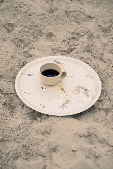 Bandeja Swimmers Ø38 cm - Beige - Fine Little Day