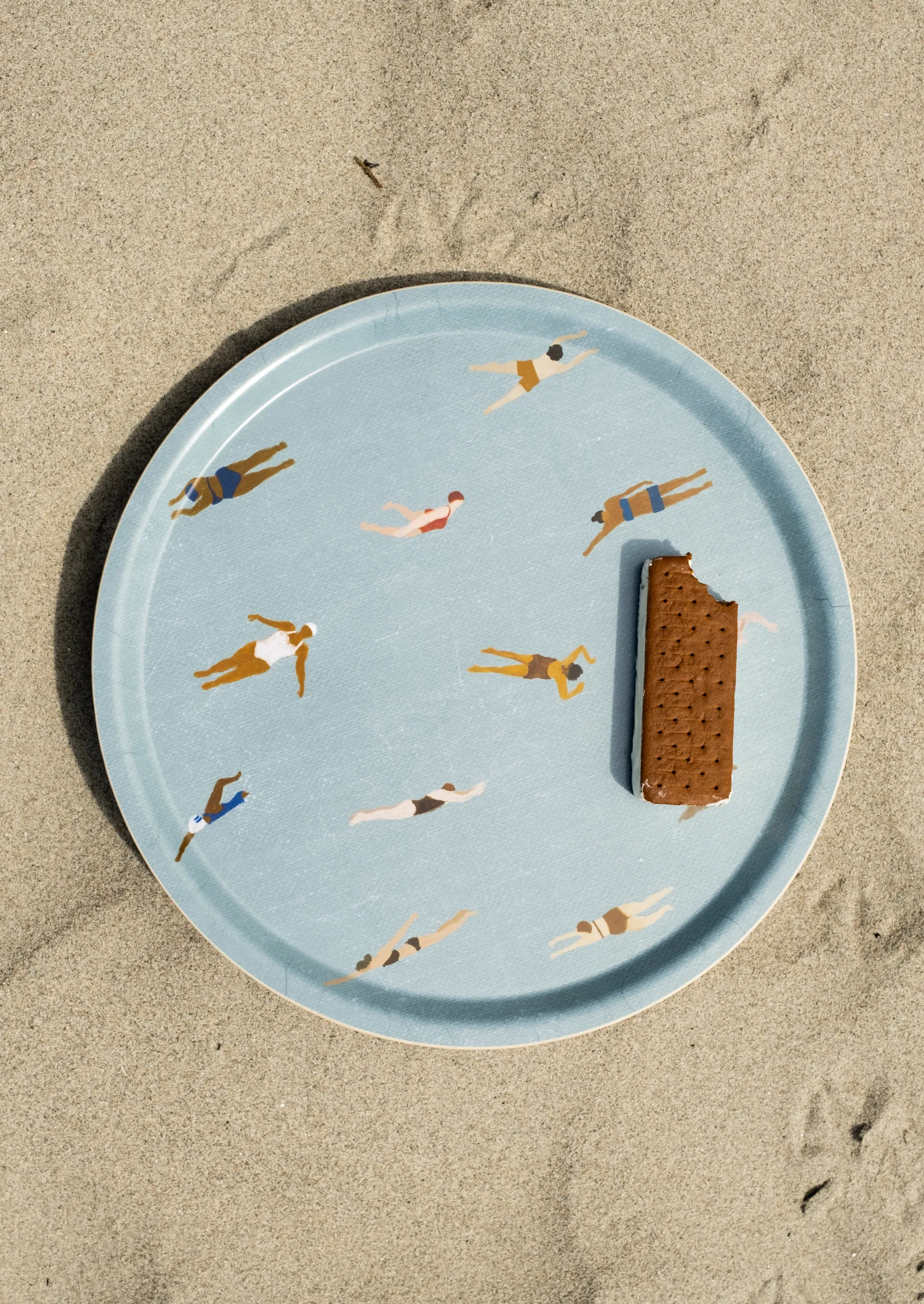 Bandeja Swimmers Ø38 cm, Beige Fine Little Day