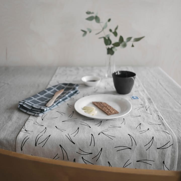 Camino de mesa Barr 44x137 cm, Natural-negro Fine Little Day