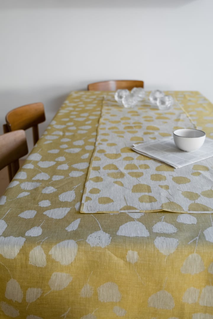 Camino de mesa Bouquet 150x45 cm, amarillo-blanco Fine Little Day