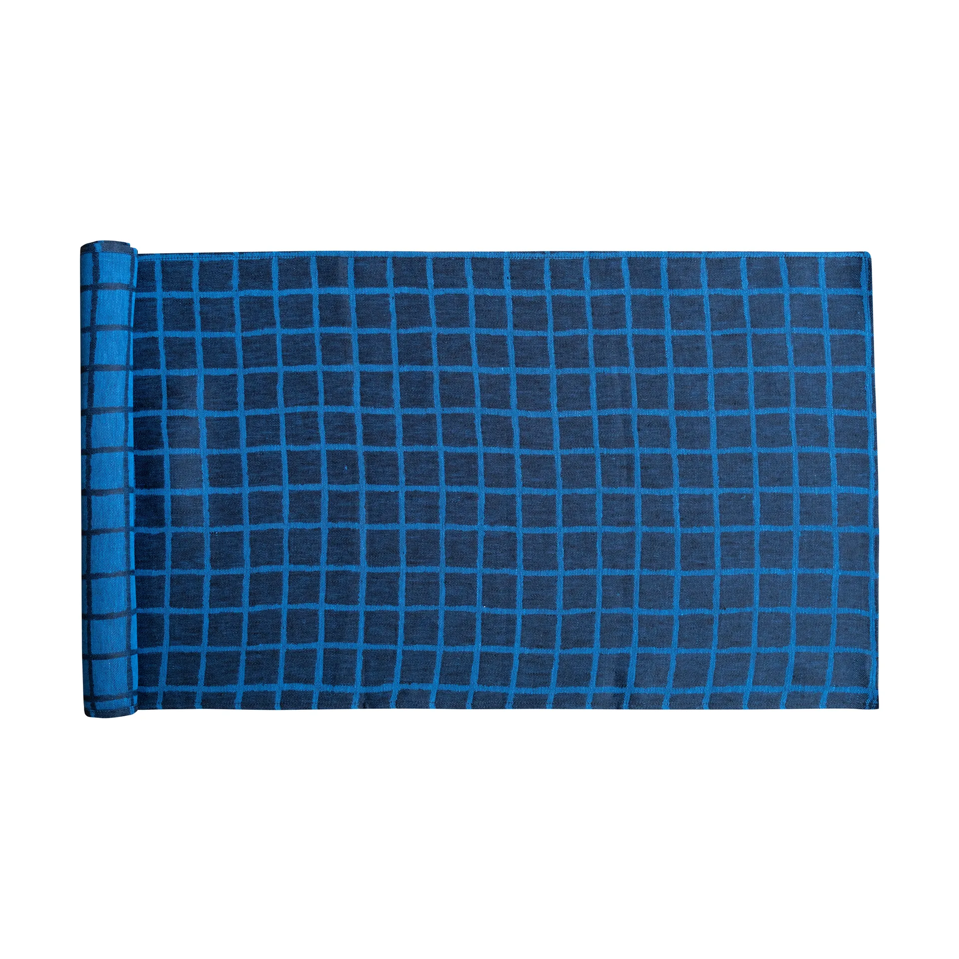Camino de mesa Rutig jacquard 45x150 cm, Blue-black Fine Little Day