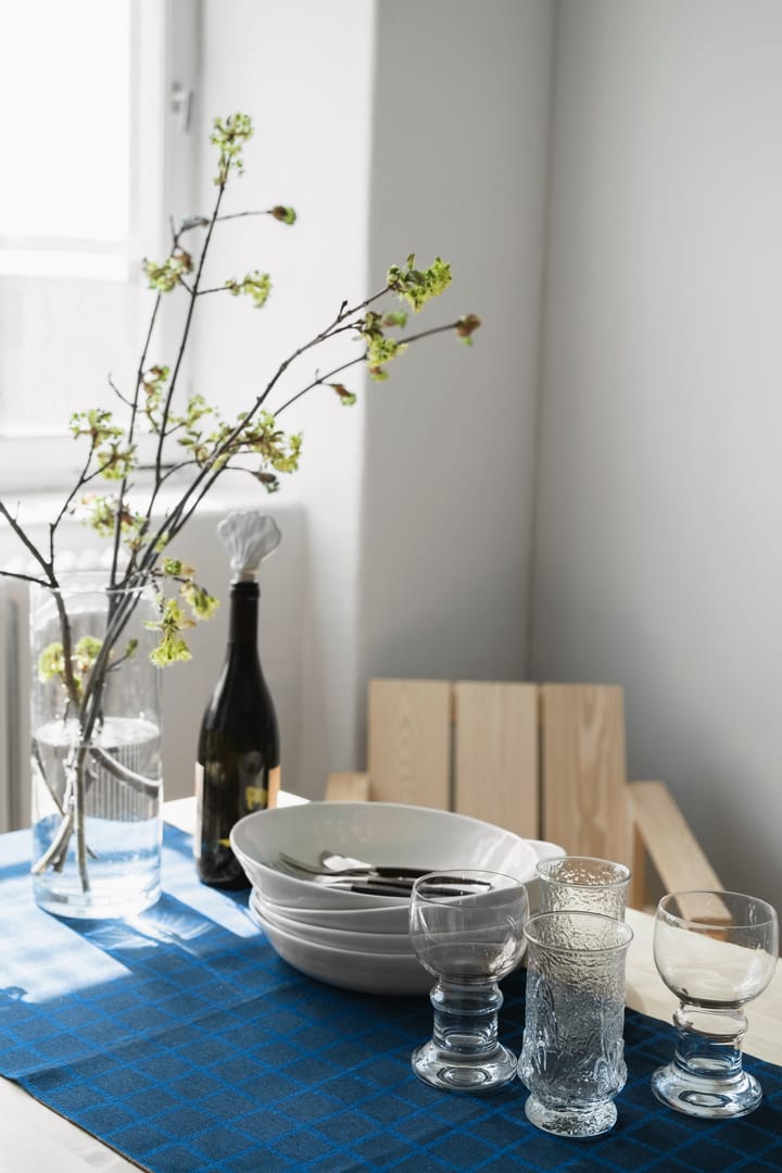 Camino de mesa Rutig jacquard 45x150 cm, Blue-black Fine Little Day