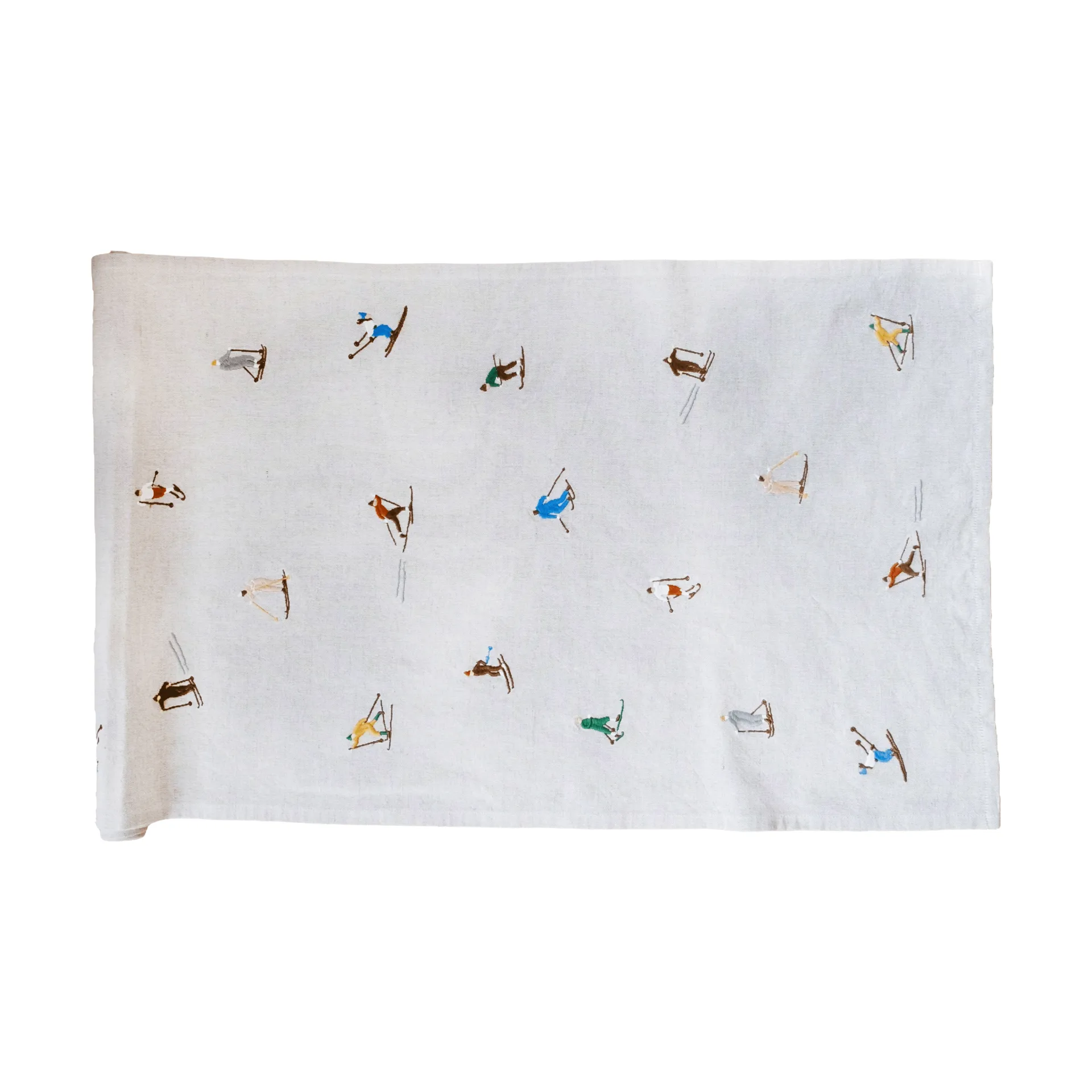 Camino de mesa Skiers, Natural, 45x150 cm Fine Little Day