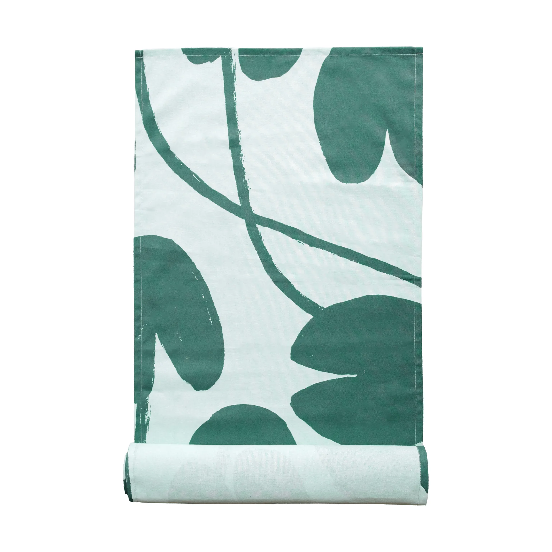 Camino de mesa Water lilies 45x150 cm, Verde claro-verde Fine Little Day