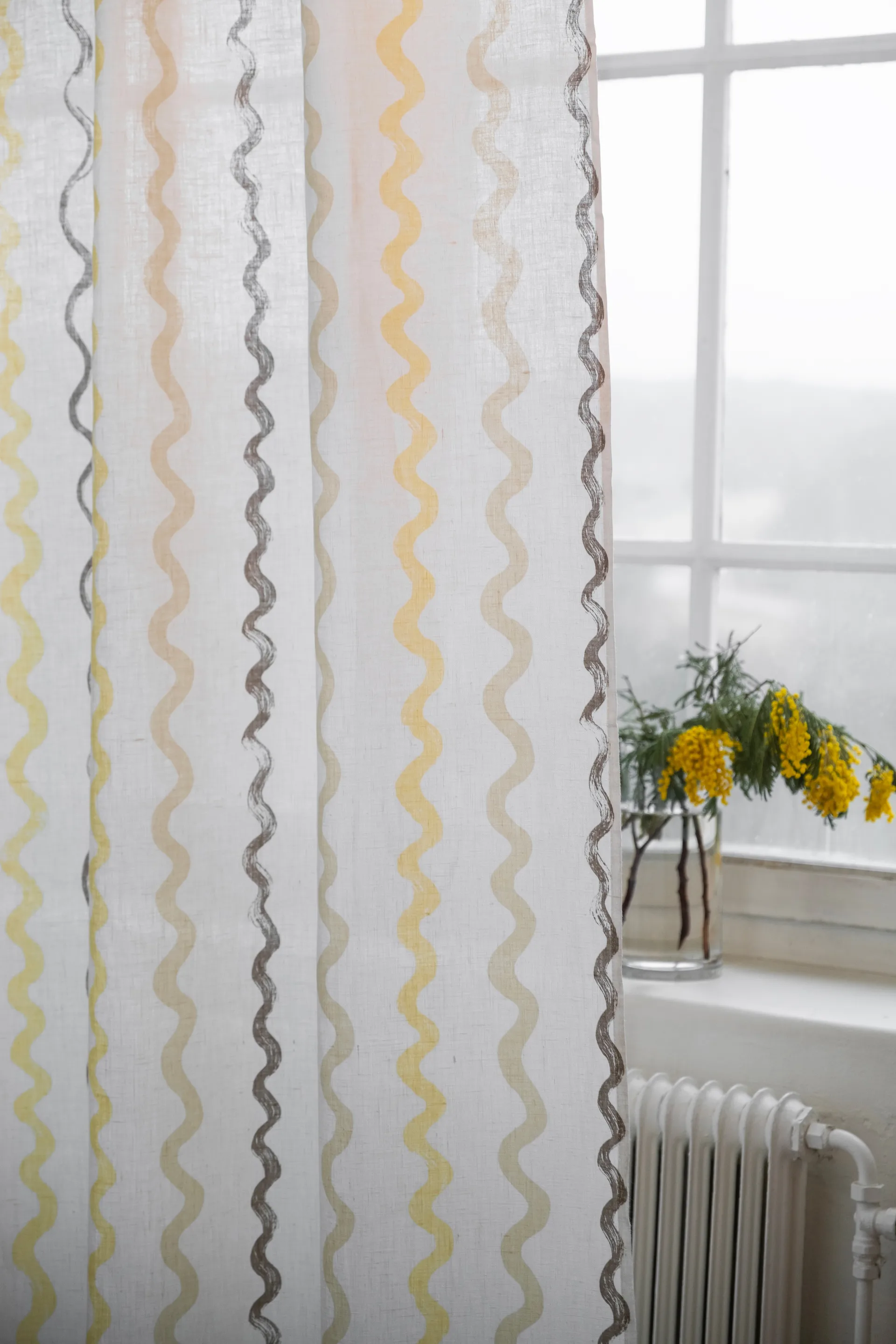 Cortina Randig 147x250 cm, White Fine Little Day