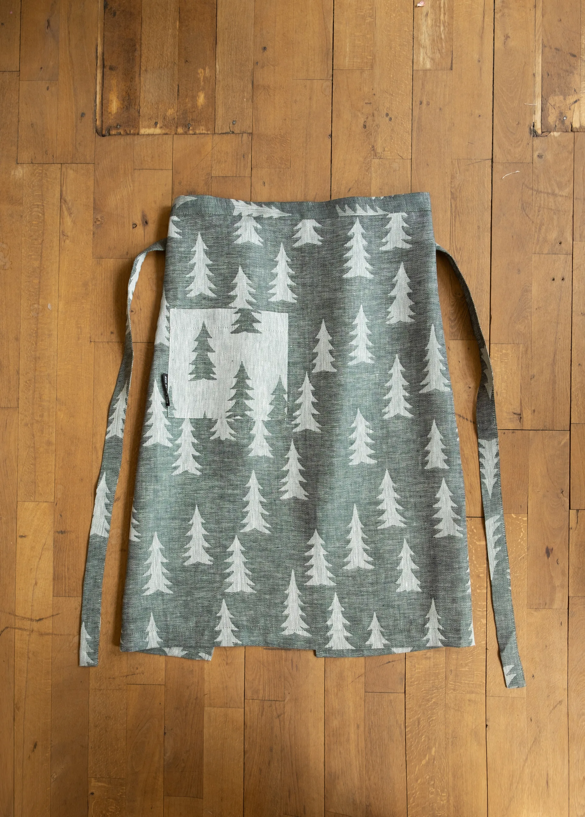 Delantal Gran, verde-blanco Fine Little Day