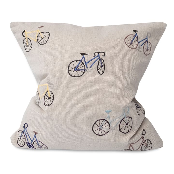 Funda de cojín Bicycles 48x48 cm - Beige - Fine Little Day