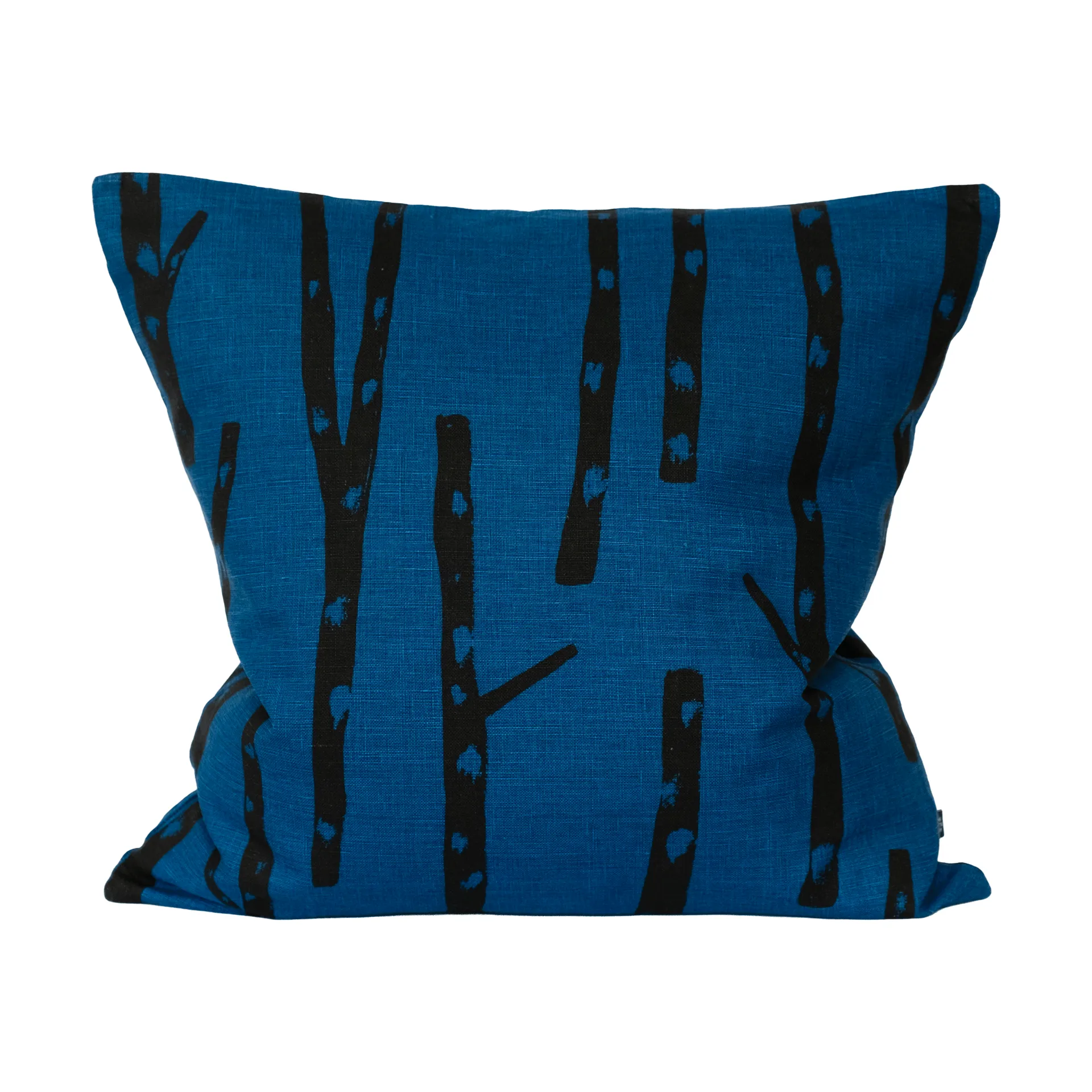 Funda de cojín Birch 48x48 cm, Azul-negro Fine Little Day