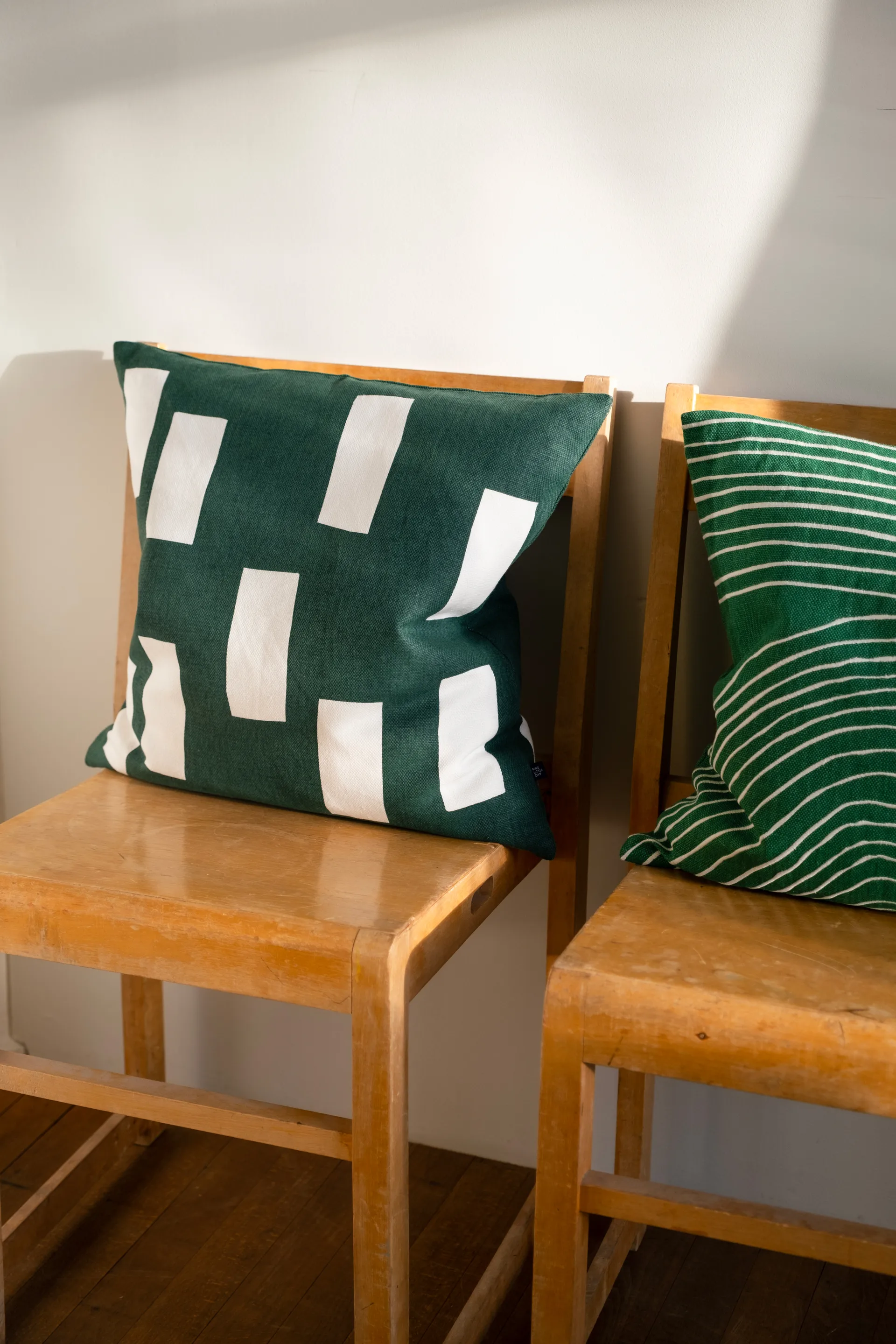 Funda de cojín Block 48x48 cm, Green Fine Little Day