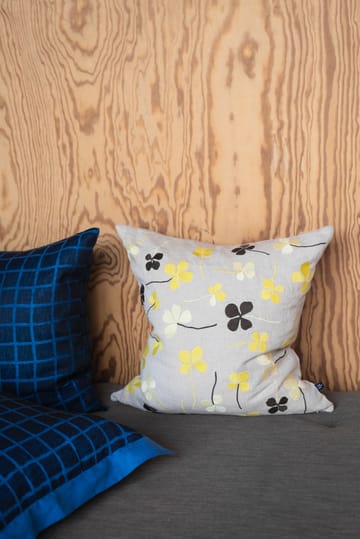 Funda de cojín Clover 48x48 cm - Yellow - Fine Little Day