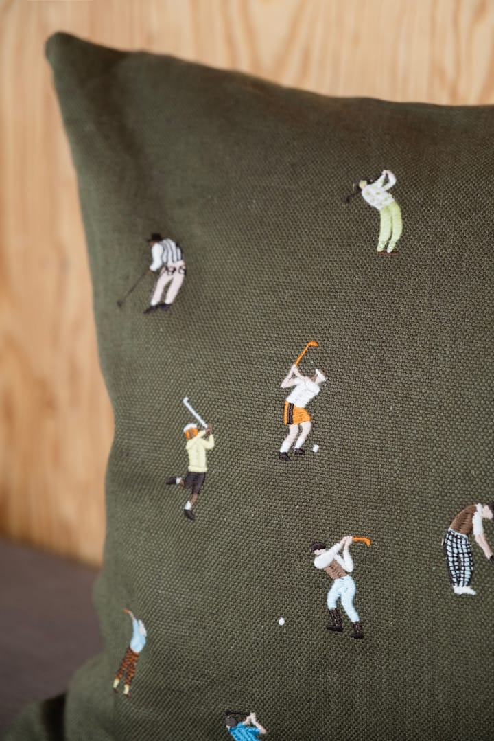 Funda de cojín Golfers 48x48 cm, Green Fine Little Day