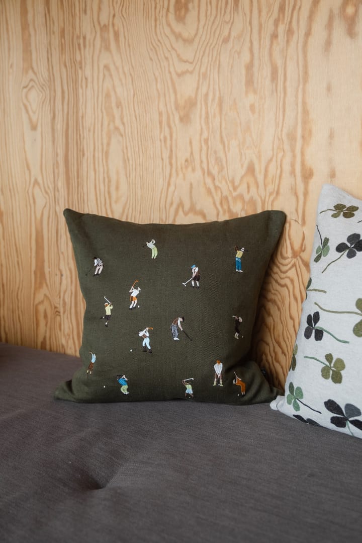 Funda de cojín Golfers 48x48 cm, Green Fine Little Day