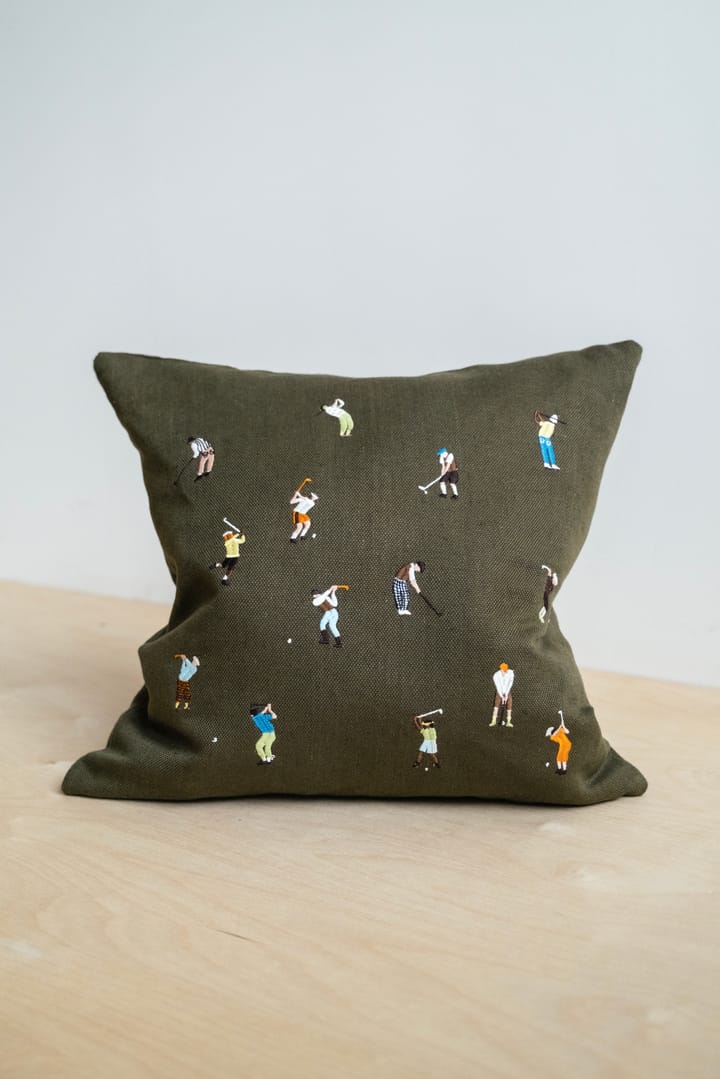 Funda de cojín Golfers 48x48 cm, Green Fine Little Day