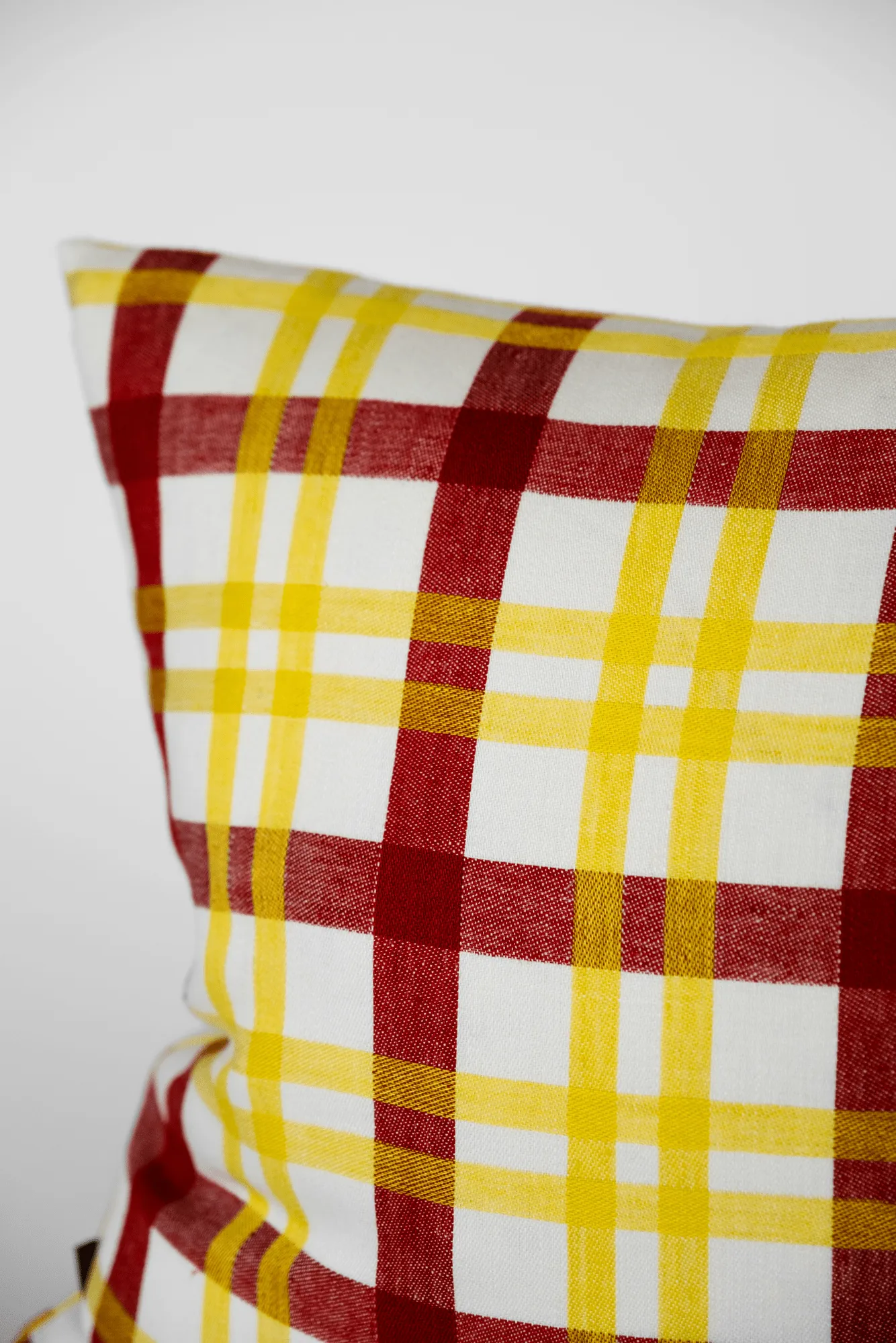 Funda de cojín Grid, Amarillo, 38x58 cm Fine Little Day